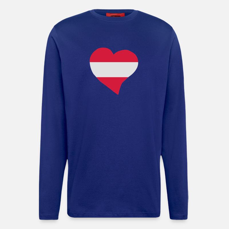 Austrian Herz - Langarmshirt - made by SPREAD  - Iconic Blue