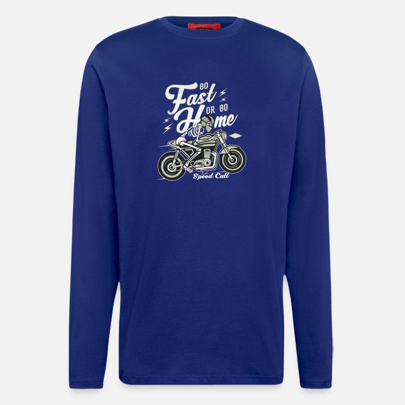 Go Fast Or Go Home - Longsleeve - made by SPREAD  - Iconic Blue