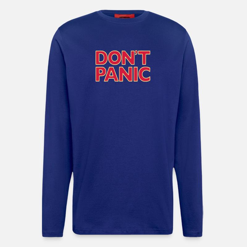 don't panic - Longsleeve - made by SPREAD - Iconic Blue