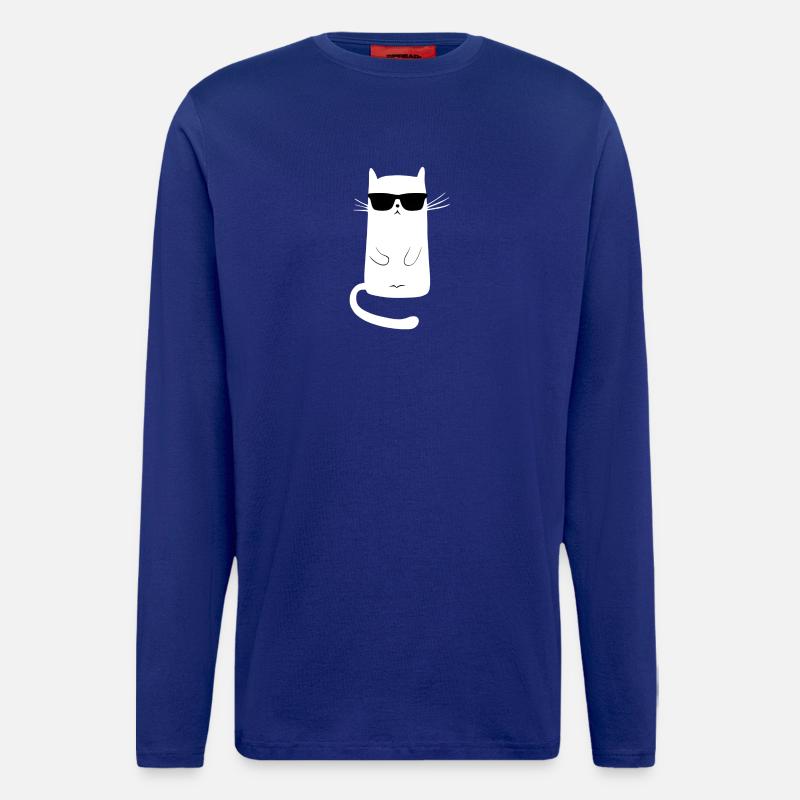 cat cool | keep Calm - Longsleeve - made by SPREAD  - Iconic Blue