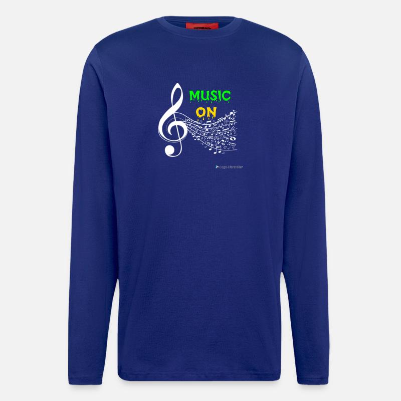 Music ON - Langarmshirt - made by SPREAD  - Iconic Blue
