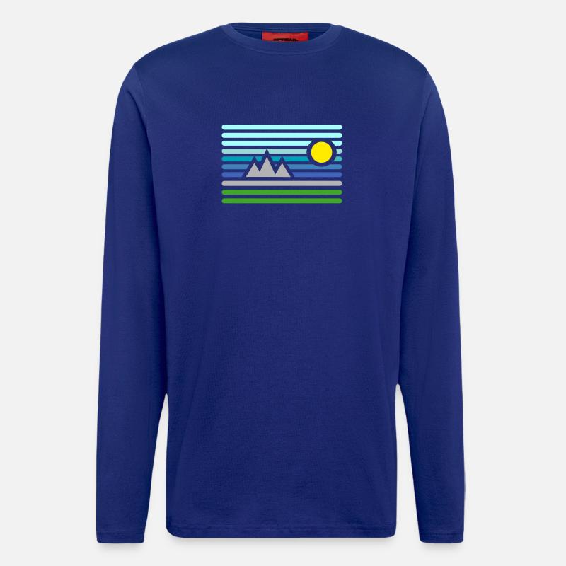 mountains - Longsleeve - made by SPREAD  - Iconic Blue