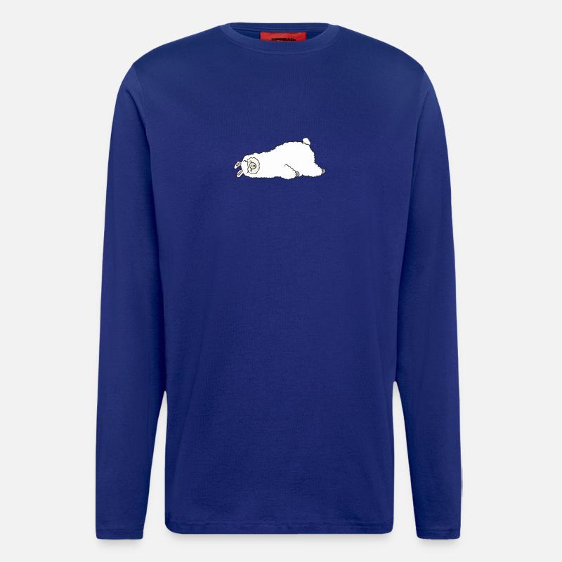 Schlafendes Lama - Langarmshirt - made by SPREAD - Iconic Blue