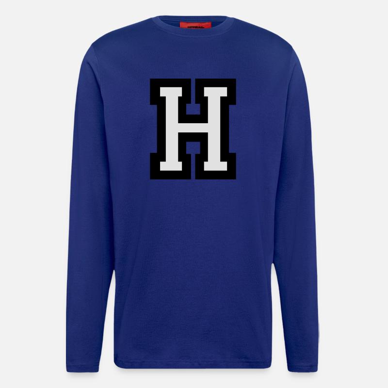 Buchstabe H - Langarmshirt - made by SPREAD  - Iconic Blue