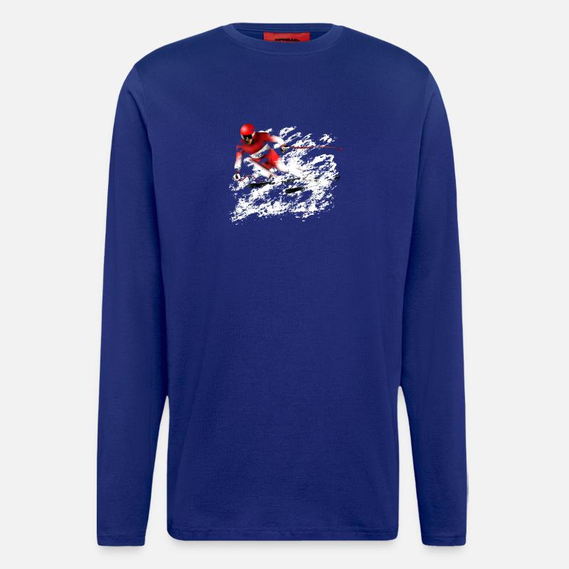 Ski Slalom - Langarmshirt - made by SPREAD  - Iconic Blue