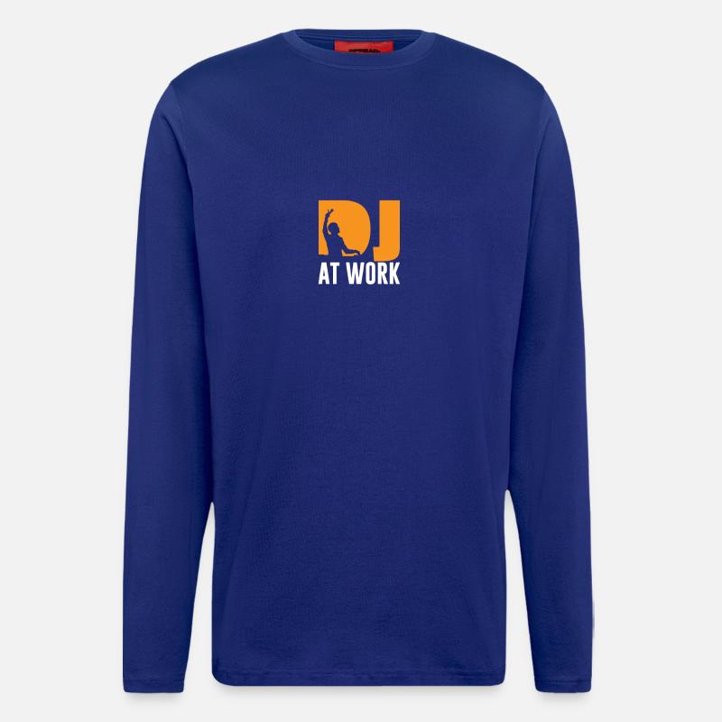 DJ at work - Longsleeve - made by SPREAD - Iconic Blue