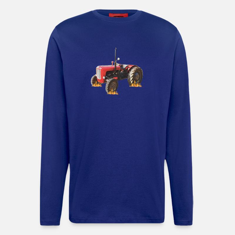 Flame Tractor Fireworks - Longsleeve - made by SPREAD  - Iconic Blue