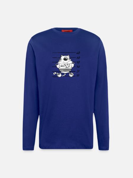 Cat in jail - Longsleeve - made by SPREAD  - Iconic Blue