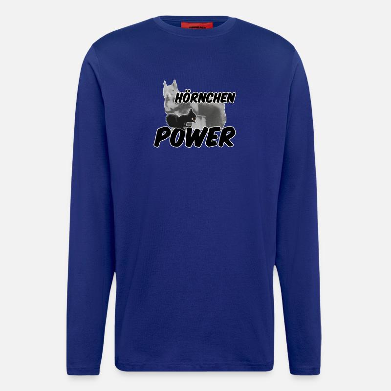 Hörnchenpower Eichhörnchen Tiere Spruch - Langarmshirt - made by SPREAD  - Iconic Blue