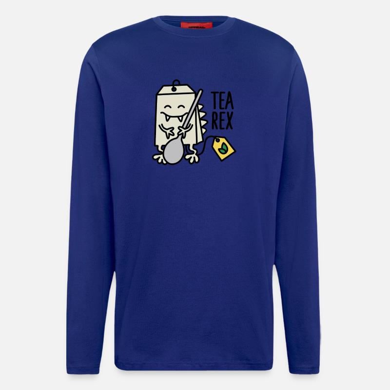 Tea Rex ( T-rex ) - Longsleeve - made by SPREAD  - Iconic Blue