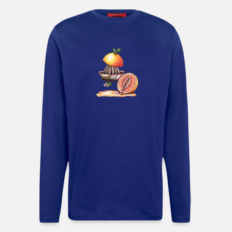 Vulva Grapefruit - Langarmshirt - made by SPREAD  - Iconic Blue