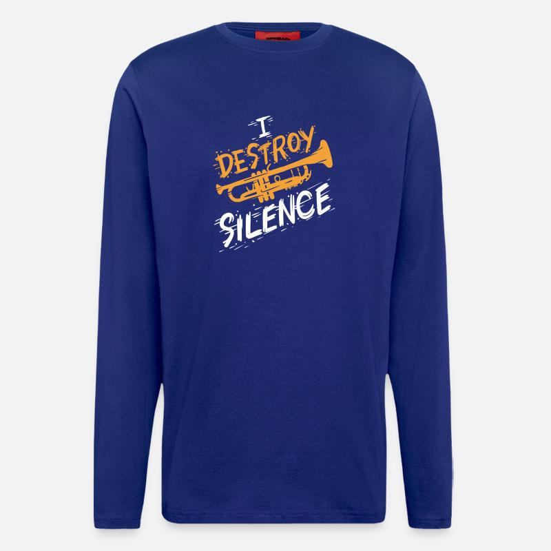 Trompete Trompeter - Langarmshirt - made by SPREAD - Iconic Blue