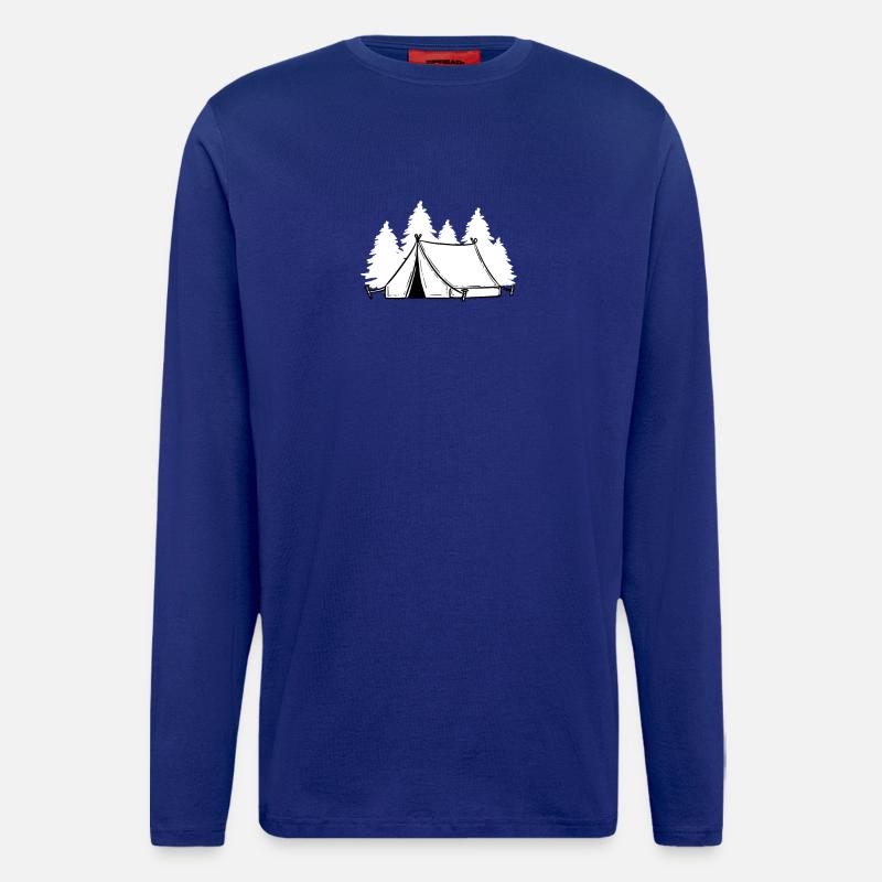 Tent Camping Camping - Longsleeve - made by SPREAD  - Iconic Blue