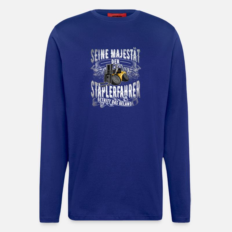 Staplerfahrer - Langarmshirt - made by SPREAD  - Iconic Blue