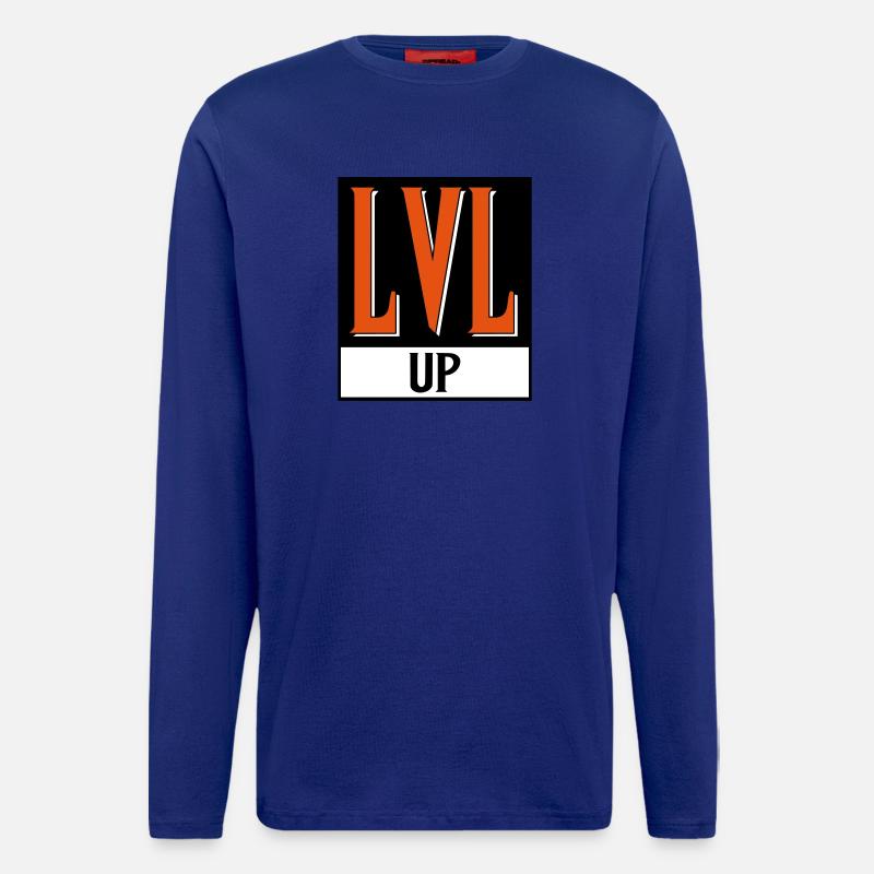 level up nerd cod - Longsleeve - made by SPREAD  - Iconic Blue