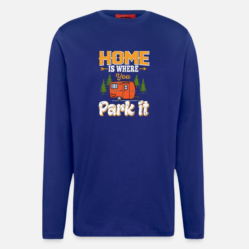Camping - Langarmshirt - made by SPREAD  - Iconic Blue