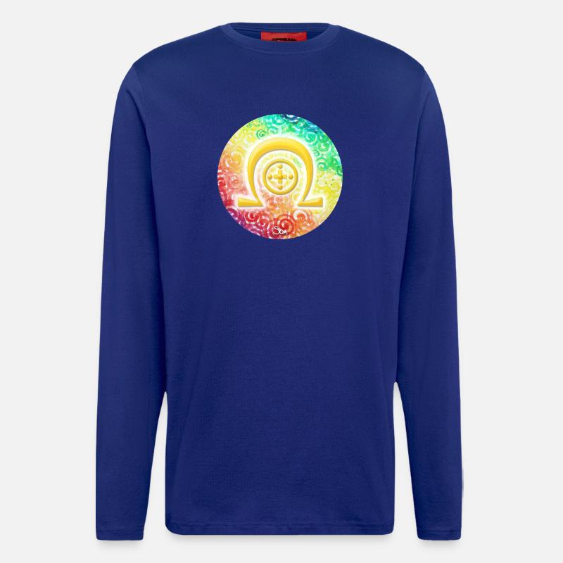 Regenbogen-Dimensionssymbol Heilung - Sonja Ariel - Langarmshirt - made by SPREAD  - Iconic Blue