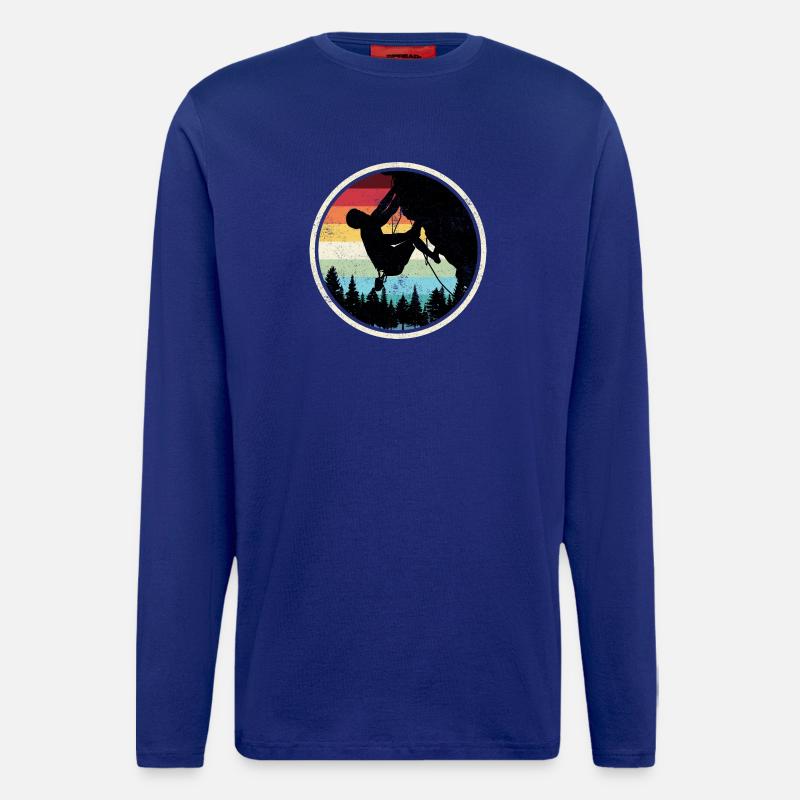 Rainbow Forest Climber Silhouette - Longsleeve - made by SPREAD - Iconic Blue