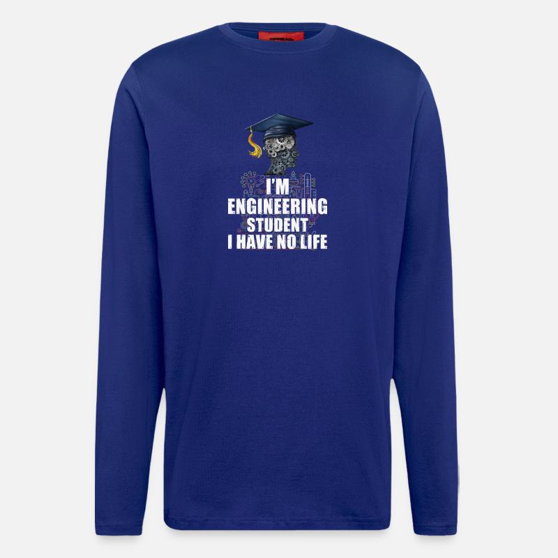 Ingenieur Student - Langarmshirt - made by SPREAD  - Iconic Blue