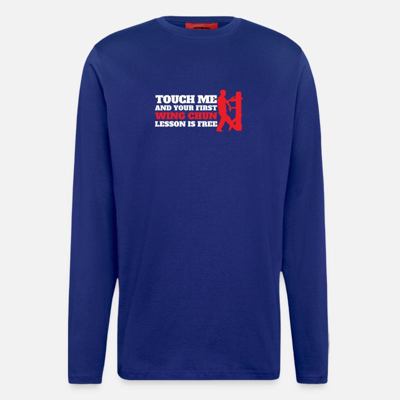 Wing Chun Chinesisch Kampfkunst - Langarmshirt - made by SPREAD  - Iconic Blue