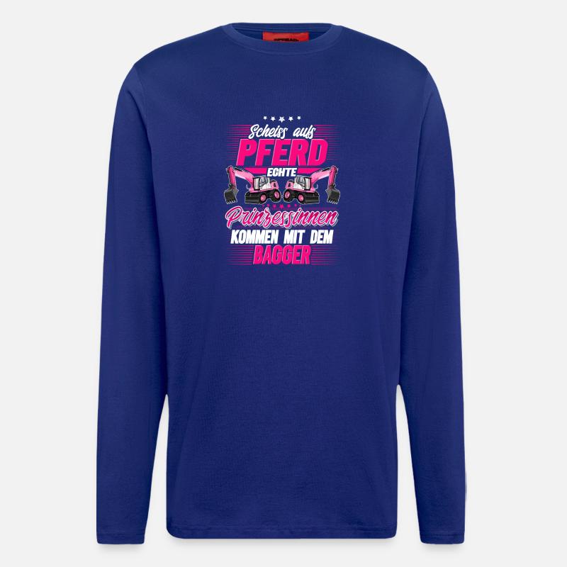 Baggerfahrerin - Langarmshirt - made by SPREAD  - Iconic Blue