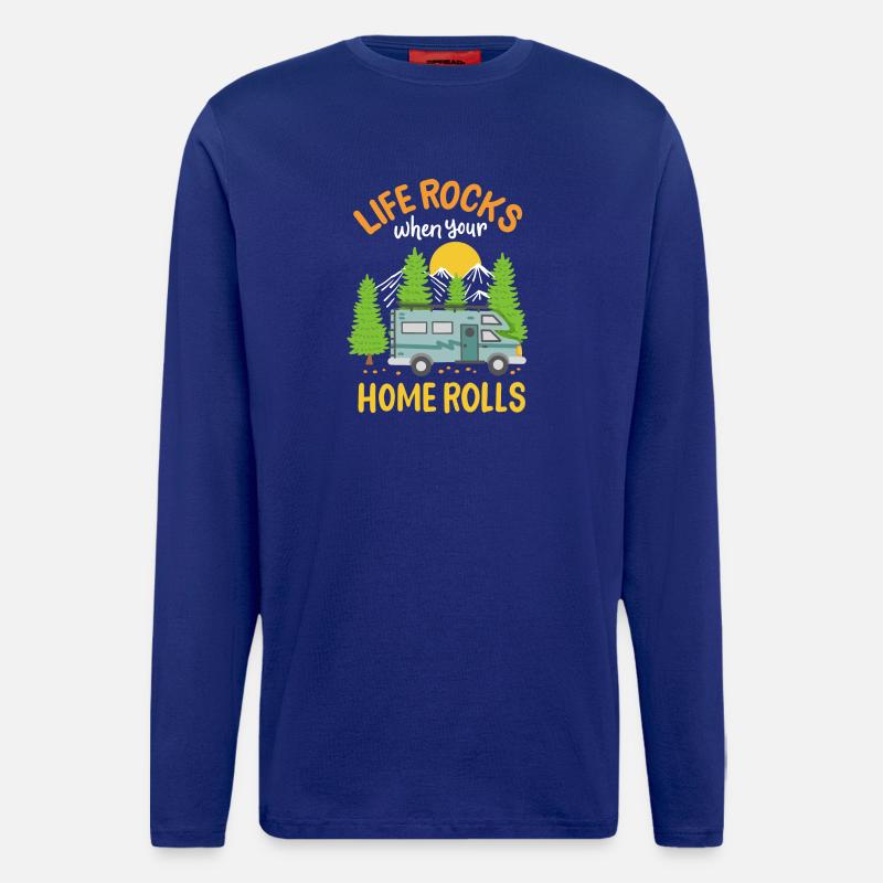 Wohnmobil Camping Camper - Langarmshirt - made by SPREAD  - Iconic Blue
