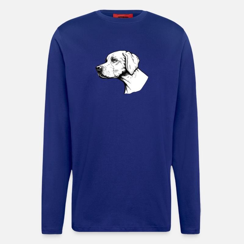 Pointer Portrait - Langarmshirt - made by SPREAD  - Iconic Blue