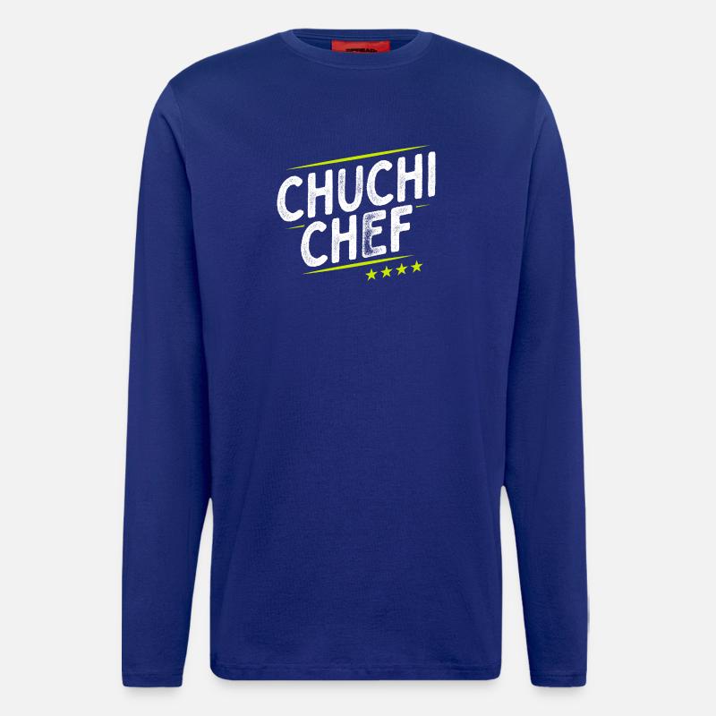 Küchenchef - Chuchi Chef - Schweizerdeutsch - Langarmshirt - made by SPREAD - Iconic Blue