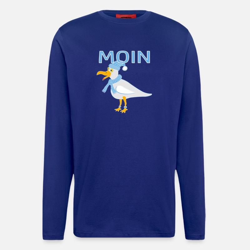 Lustige Möwe - Langarmshirt - made by SPREAD  - Iconic Blue