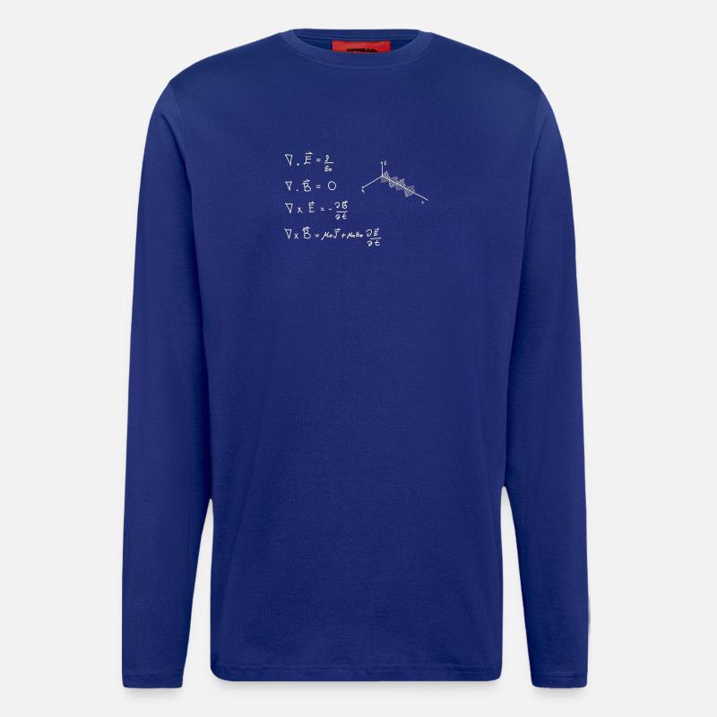 Maxwellsche Gleichungen - Langarmshirt - made by SPREAD  - Iconic Blue