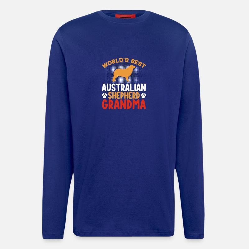 Australian Shepherd Mom Hidden - Longsleeve - made by SPREAD  - Iconic Blue