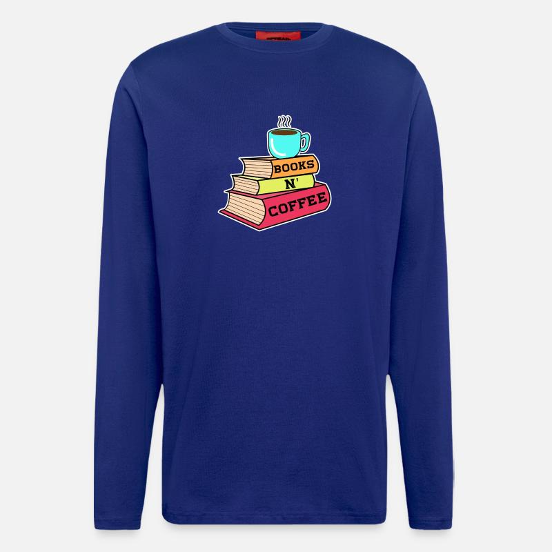 Koffein Kaffee Trinken Statement Kaffeeliebhaber - Langarmshirt - made by SPREAD - Iconic Blue