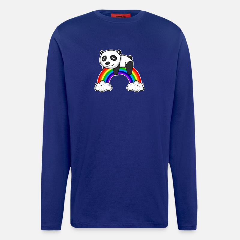 Rainbow Panda - Longsleeve - made by SPREAD  - Iconic Blue