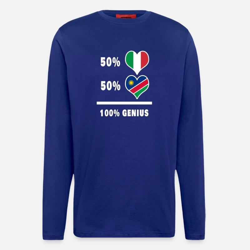 Brilliant Italien und Namibia / Geschenk - Langarmshirt - made by SPREAD - Iconic Blue