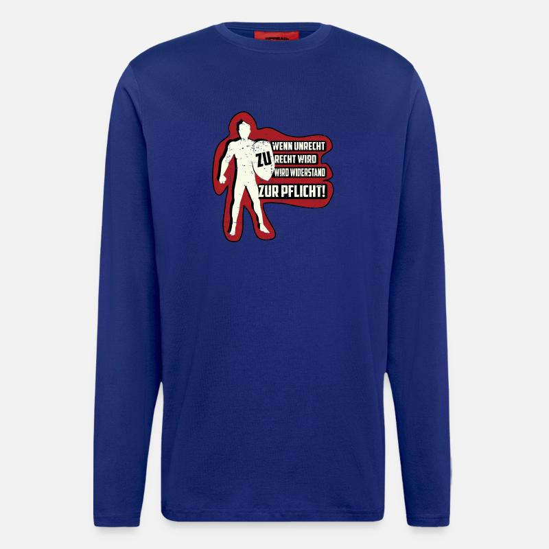 WENN UNRECHT ZU RECHT WIRD - Langarmshirt - made by SPREAD  - Iconic Blue