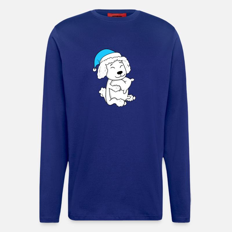 Hund Hunderasse Pudel - Langarmshirt - made by SPREAD  - Iconic Blue