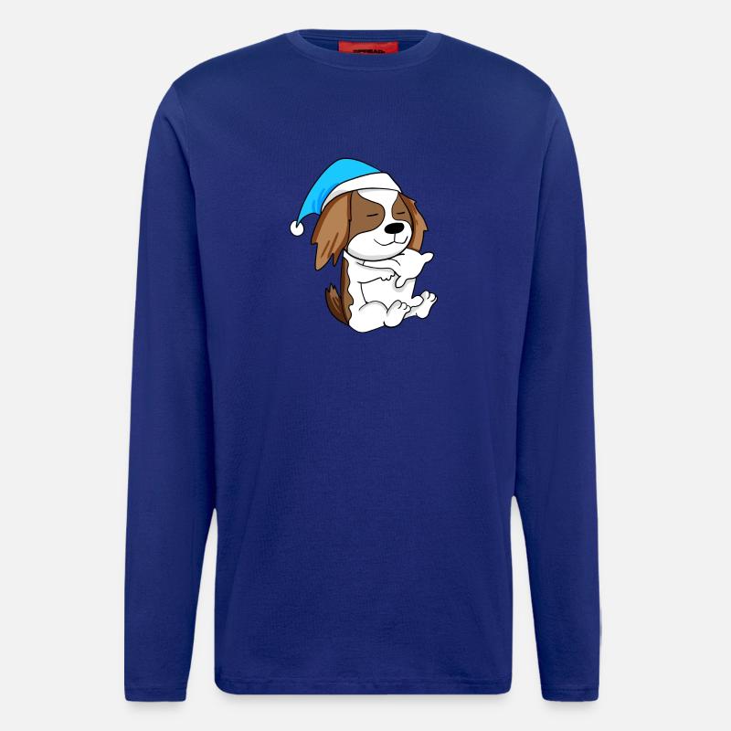 Hund Hunderasse Charles Spaniel - Langarmshirt - made by SPREAD - Iconic Blue