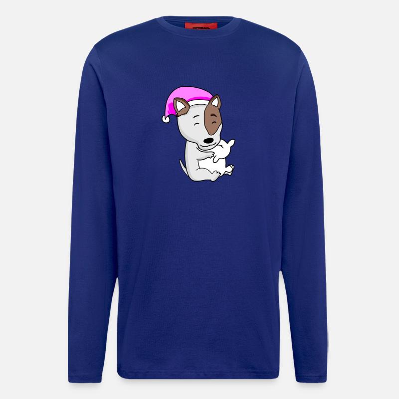Hund Hunderasse Bullterrier - Langarmshirt - made by SPREAD  - Iconic Blue