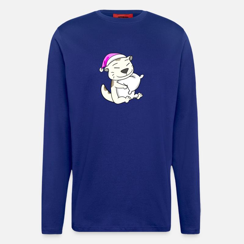 Katze Katzenrasse Devon Rex - Langarmshirt - made by SPREAD  - Iconic Blue