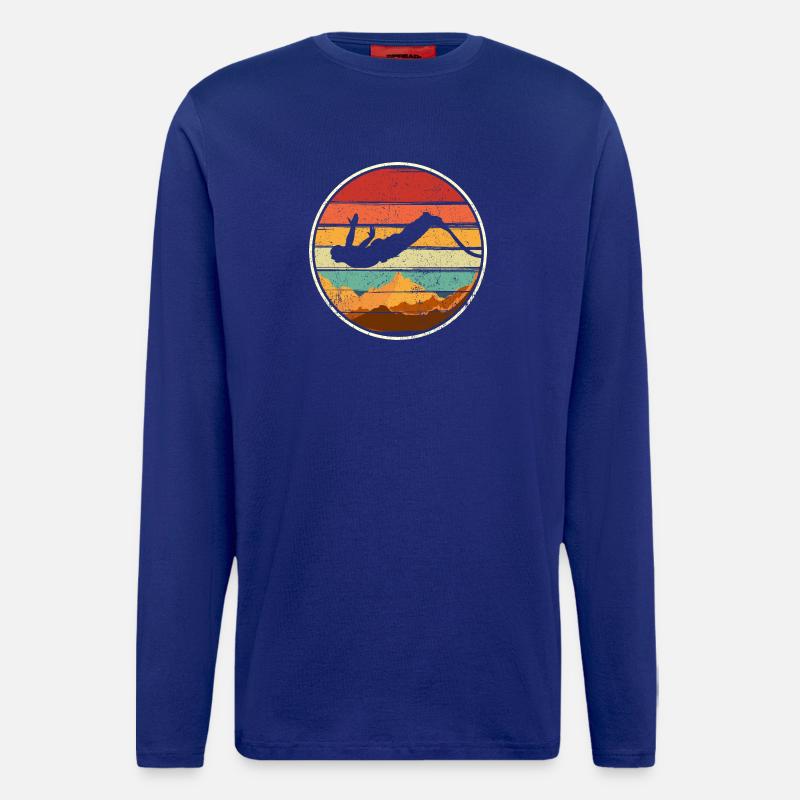 Sunset Summit Dive Circle - Longsleeve - made by SPREAD - Iconic Blue