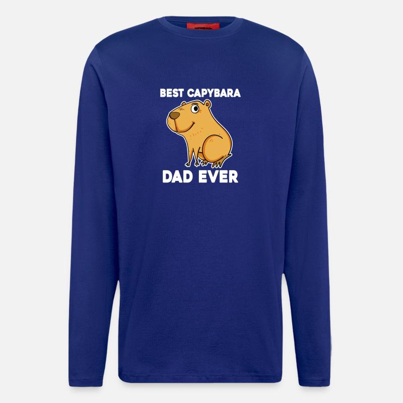 Capybara Father Capybara - Longsleeve - made by SPREAD  - Iconic Blue