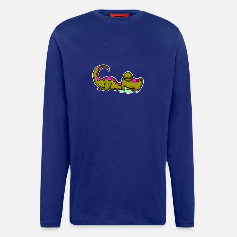 Sleeping Dino - Longsleeve - made by SPREAD  - Iconic Blue