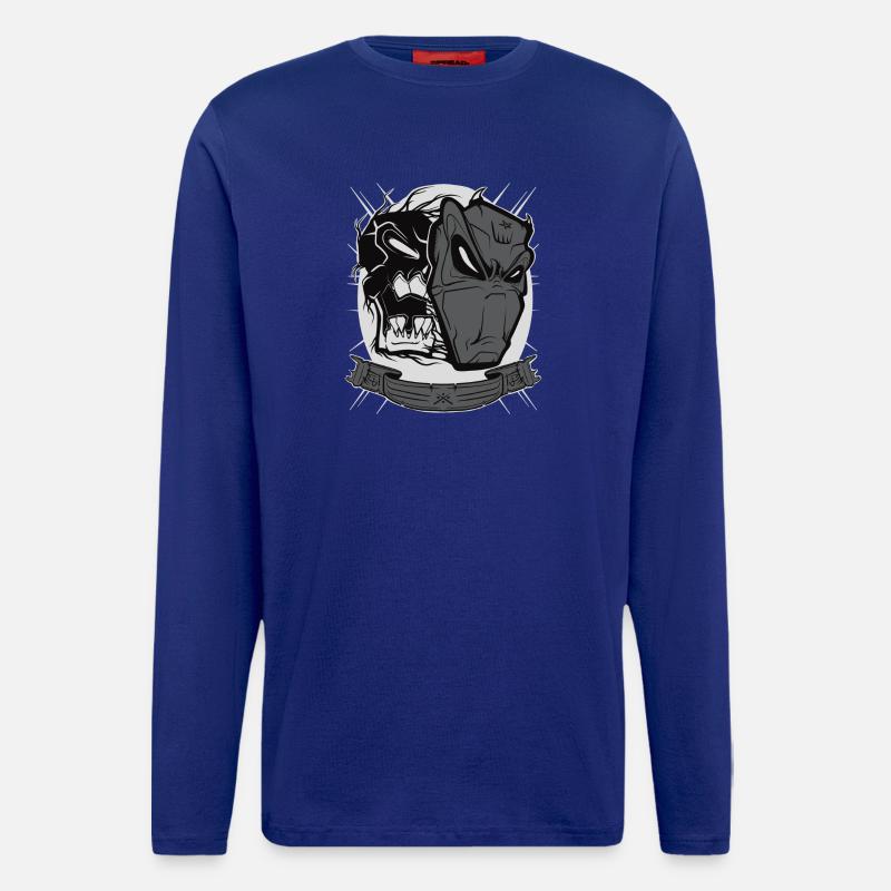 Devil mask - Langarmshirt - made by SPREAD  - Iconic Blue