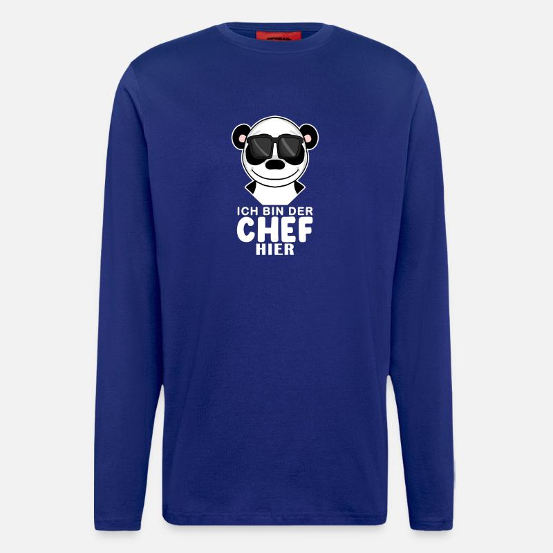 Cool Panda Chef - Langarmshirt - made by SPREAD  - Iconic Blue