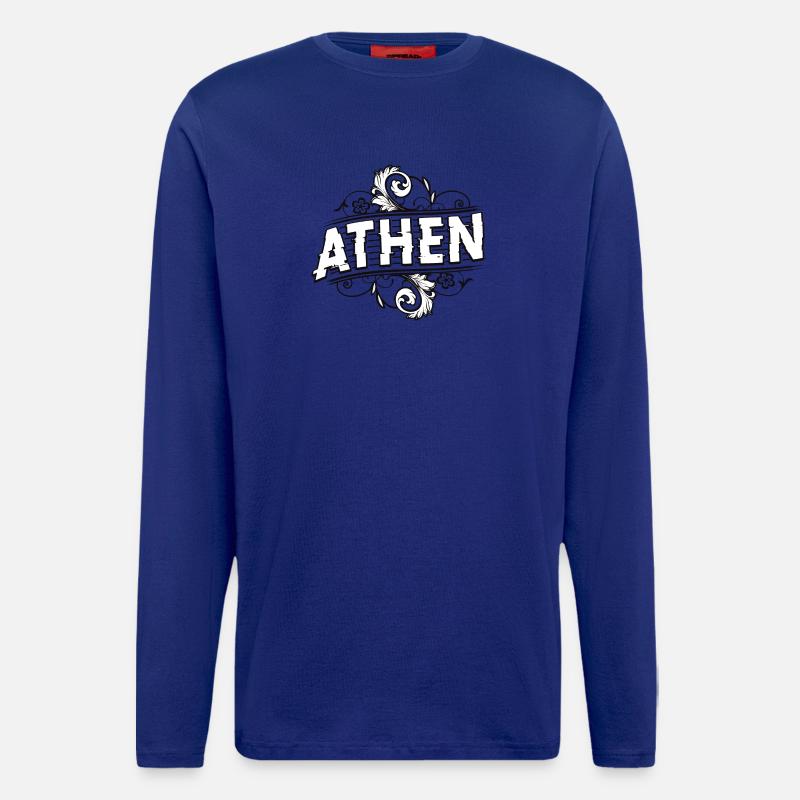 Athen - Griechenland - Langarmshirt - made by SPREAD  - Iconic Blue