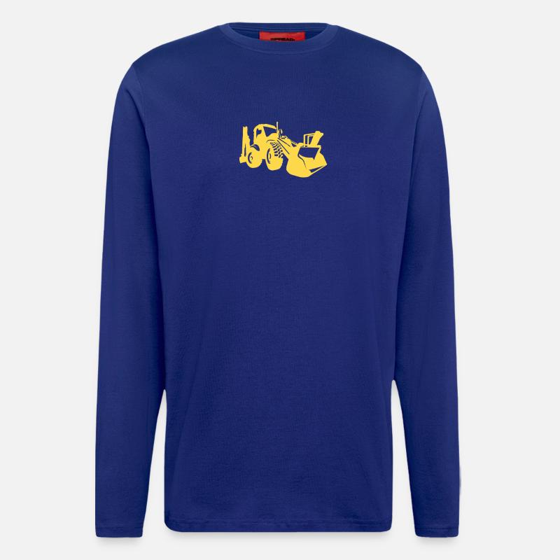 Baggerfahrer Radlader Bagger - Langarmshirt - made by SPREAD  - Iconic Blue