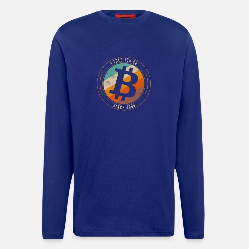 Bitcoin, ich habe es dir gesagt - Langarmshirt - made by SPREAD  - Iconic Blue
