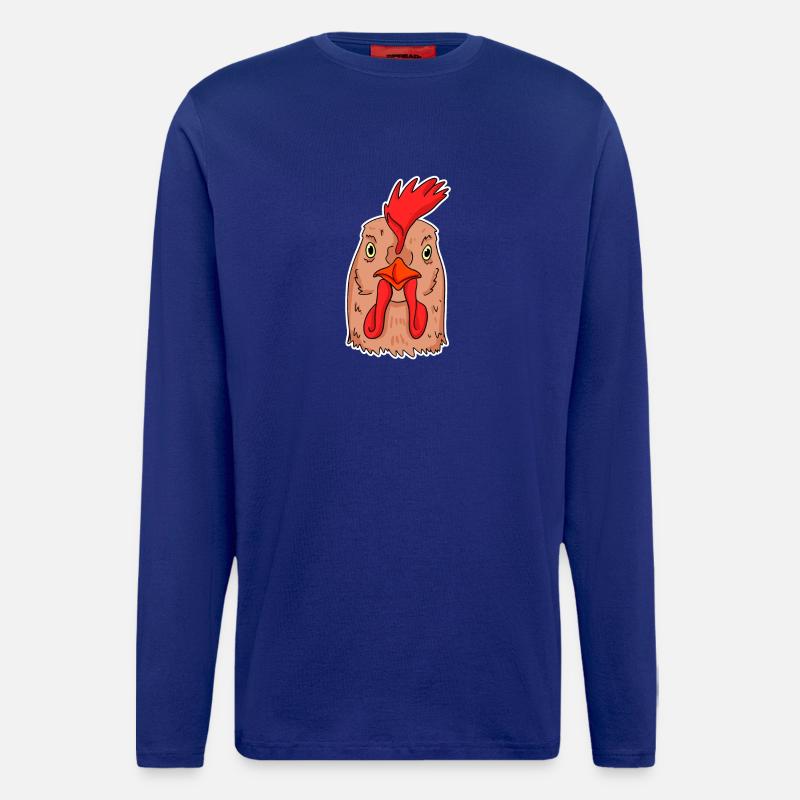 Chicken Head - Longsleeve - made by SPREAD  - Iconic Blue