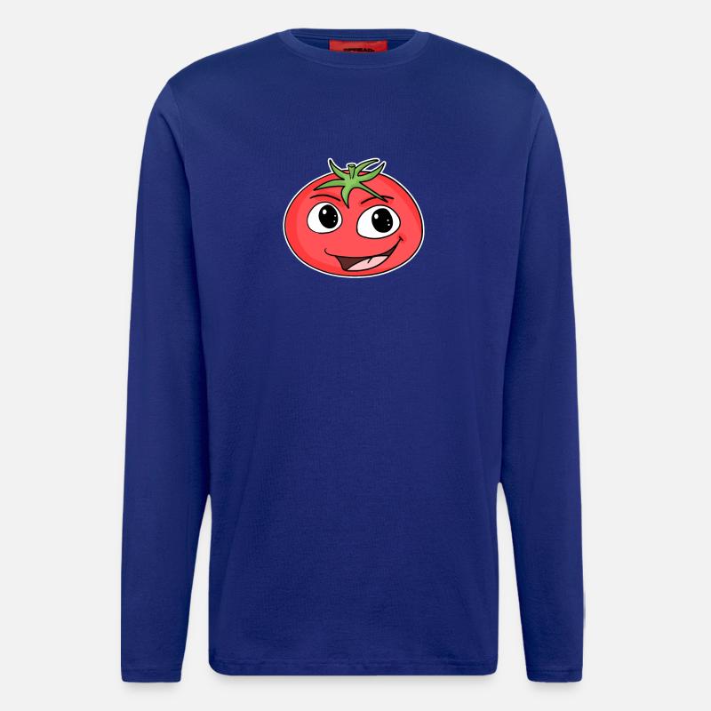Tomate - Manches longues bio décontracté fabriqué en UE - Iconic Blue
