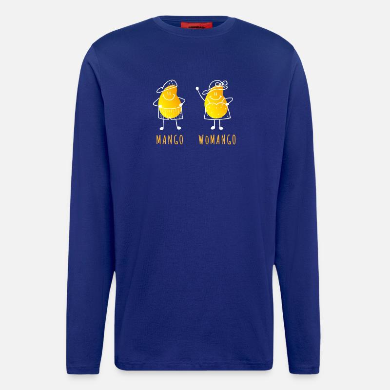 Mango - Womango - Pun, Puns - Longsleeve - made by SPREAD  - Iconic Blue